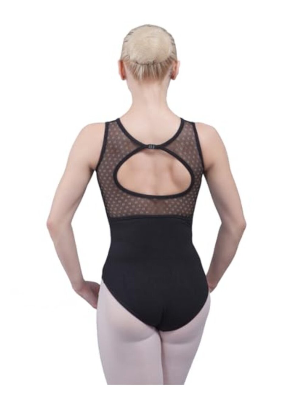 Hollow Back Ballet Leotard Lace Mesh Sweetheart Dancewear Gymnastics